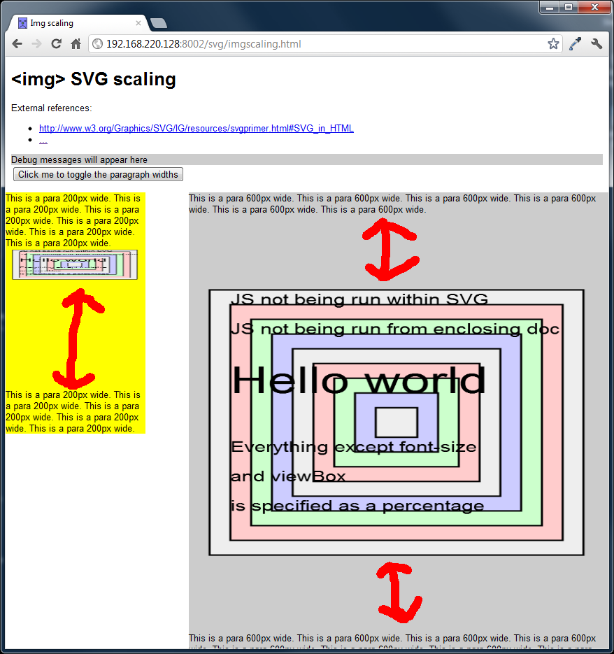 Screengrab of SVGs using the img tag in Chromium 19
